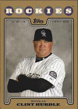 2008 Topps - Gold #218 Clint Hurdle Front