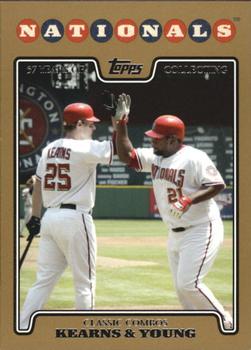 2008 Topps - Gold #257 Austin Kearns / Dmitri Young  Front