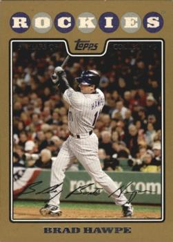 2008 Topps - Gold #458 Brad Hawpe Front