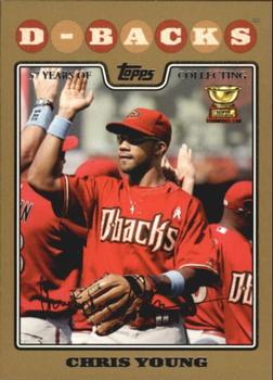 2008 Topps - Gold #545 Chris Young Front