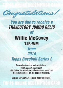 2014 Topps #NNO Willie McCovey Front