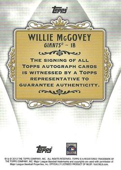 2014 Topps #NNO Willie McCovey Back