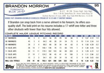 2014 Topps #95 Brandon Morrow Back