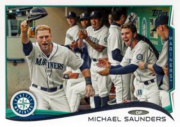 2014 Topps #224 Michael Saunders Front
