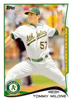 2014 Topps #572 Tommy Milone Front
