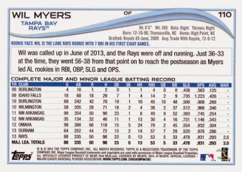 2014 Topps #110 Wil Myers Back