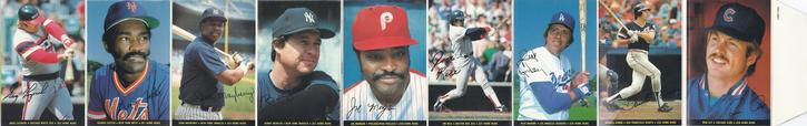 1983 Topps Foldouts #2 Home Run Leaders Front