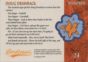 1995 Cardtoons #24 Doug Drawback Back