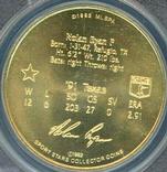1992 Bandai Sport Star Collector Coins #NNO Nolan Ryan Back