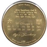 1992 Bandai Sport Star Collector Coins #NNO Ryne Sandberg Back