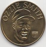1992 Bandai Sport Star Collector Coins #NNO Ozzie Smith Front