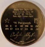 1992 Bandai Sport Star Collector Coins #NNO Andy Van Slyke Back