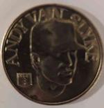 1992 Bandai Sport Star Collector Coins #NNO Andy Van Slyke Front
