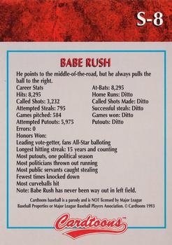 1995 Cardtoons - Politics in Baseball #S-8 Babe Rush Back