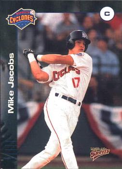 2001 Multi-Ad Brooklyn Cyclones #16 Mike Jacobs Front