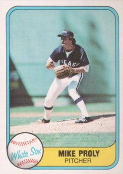 1981 Fleer #358 Mike Proly Front