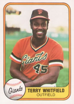 1981 Fleer #437 Terry Whitfield Front