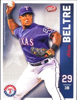 2012 Dr. Pepper Texas Rangers #4 Adrian Beltre Front