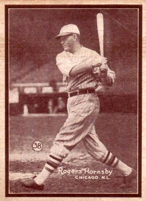 1931 W517 #38 Rogers Hornsby Front