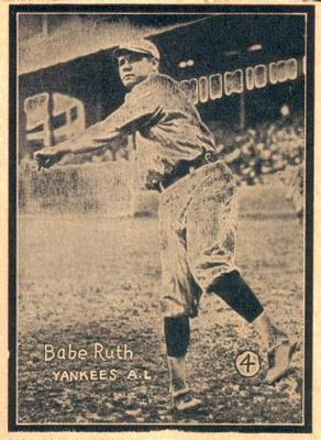 1931 W517 #4 Babe Ruth Front