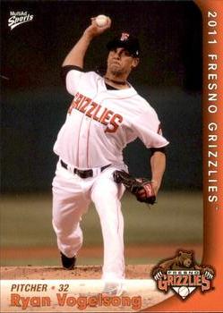 2011 MultiAd Fresno Grizzlies #26 Ryan Vogelsong Front