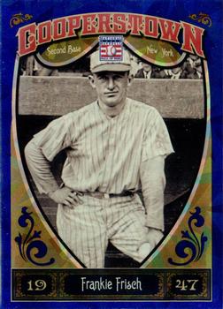 2013 Panini Cooperstown - Blue Crystal #15 Frankie Frisch Front