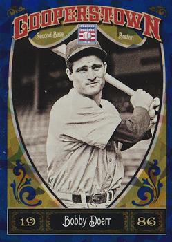 2013 Panini Cooperstown - Blue Crystal #43 Bobby Doerr Front