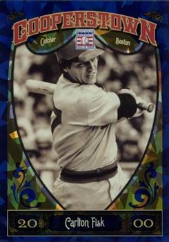 2013 Panini Cooperstown - Blue Crystal #93 Carlton Fisk Front