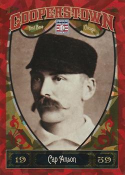 2013 Panini Cooperstown - Red Crystal #11 Cap Anson Front