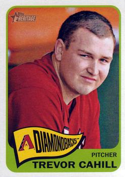 2014 Topps Heritage #379 Trevor Cahill Front