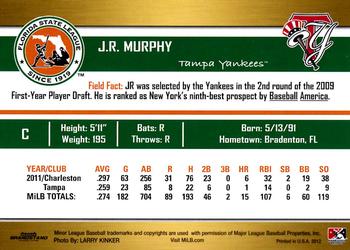 2012 Grandstand Florida State League Top Prospects #NNO J.R. Murphy Back
