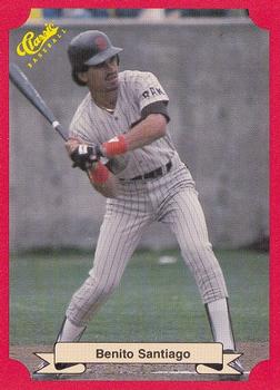 1988 Classic Red #160 Benito Santiago Front