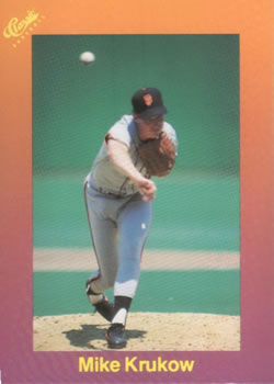 1989 Classic #114 Mike Krukow Front
