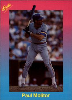 1989 Classic #12 Paul Molitor Front