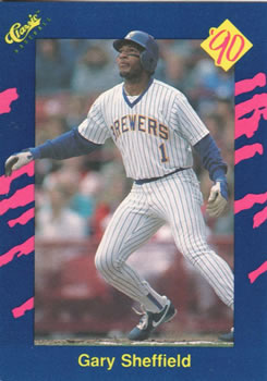 1990 Classic Blue #14 Gary Sheffield Front