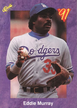 1991 Classic #112 Eddie Murray Front