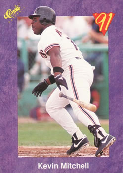 1991 Classic #129 Kevin Mitchell Front