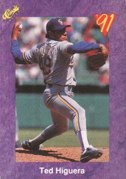 1991 Classic #24 Ted Higuera Front