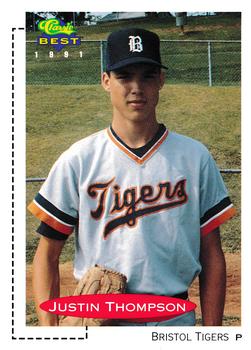 1991 Classic Best #405 Justin Thompson Front