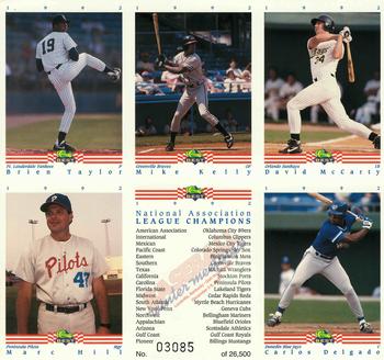 1992 Classic Best #NNO Brien Taylor / Mike Kelly / David McCarty / Marc Hill / Carlos Degado Front