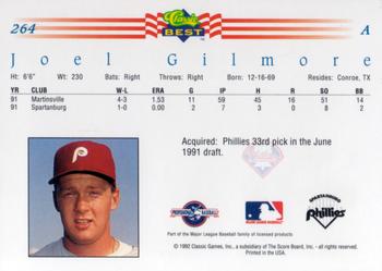 1992 Classic Best #264 Joel Gilmore Back