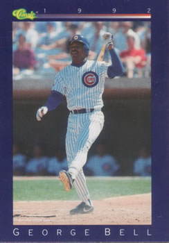 1992 Classic #26 George Bell Front
