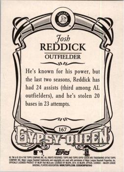 2014 Topps Gypsy Queen #167 Josh Reddick Back
