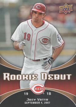 2008 Upper Deck - Rookie Debut #6 Joey Votto Front