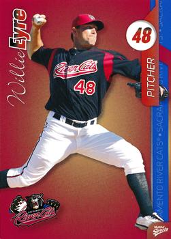 2011 MultiAd Sacramento River Cats #13 Willie Eyre Front