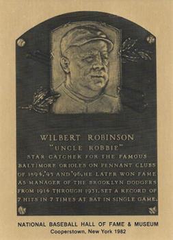 1981-89 Official Hall of Fame Metallic Plaques #NNO Wilbert Robinson Front
