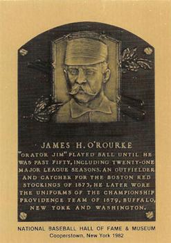 1981-89 Official Hall of Fame Metallic Plaques #NNO Jim O'Rourke Front