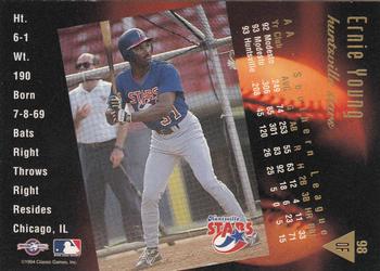 1994 Classic Best Gold #98 Ernie Young Back