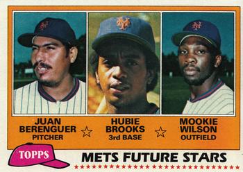 1981 Topps #259 Mets Future Stars (Juan Berenguer / Hubie Brooks / Mookie Wilson) Front