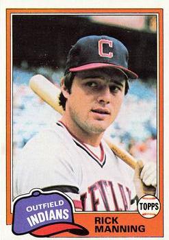 1981 Topps #308 Rick Manning Front